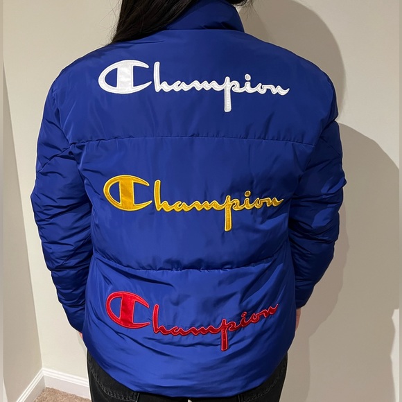 CHAMPION Coat/Jacket Blue in Medium - Picture 1 of 10